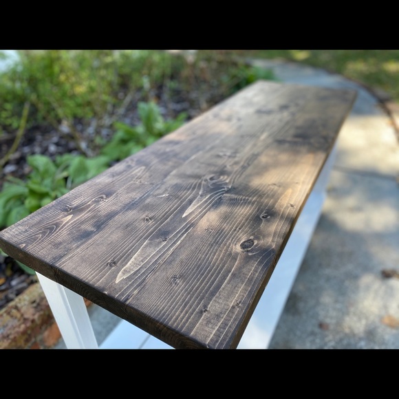 Farmhouse Entryway Bench - Picture 2 of 2